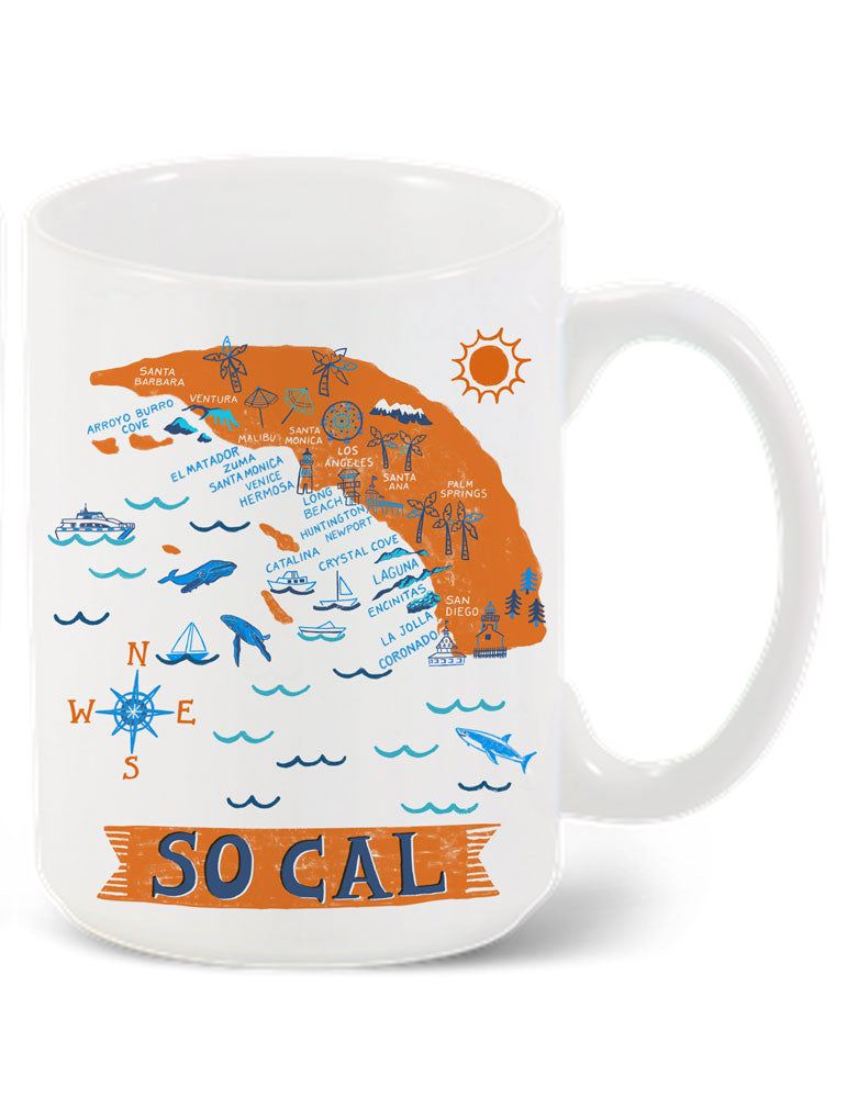So Cal Beaches Mug-Custom City Mug