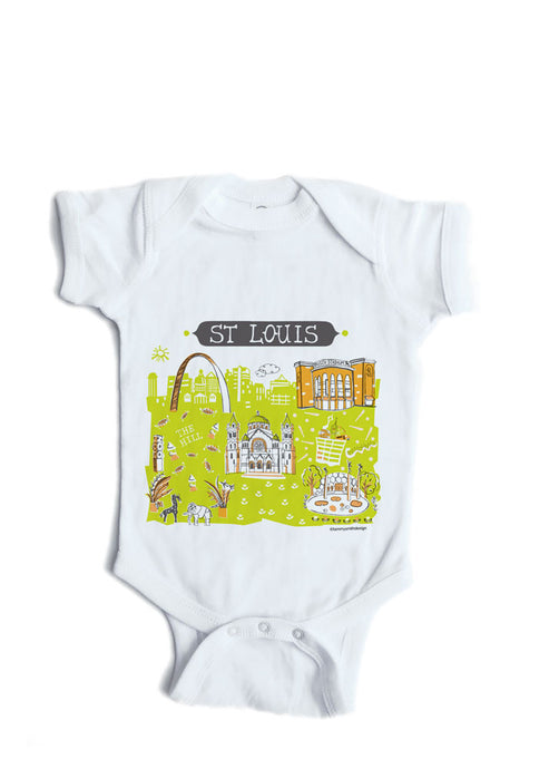 St Louis Baby Onesie-Personalized Baby Gift
