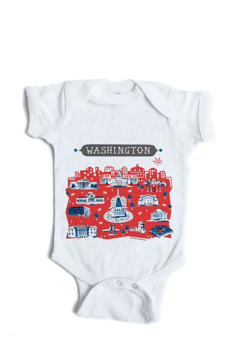 Washington DC Baby Onesie-Personalized Baby Gift