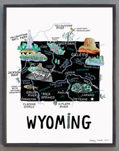 State of Wyoming Wall Art