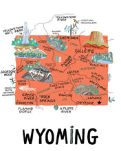 State of Wyoming Wall Art