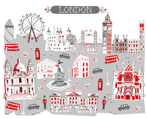 London England Wall Art-Custom City Print