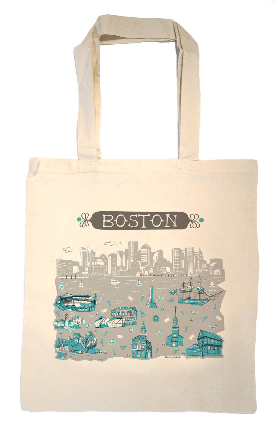 Boston Tote Bag-City Tote-Wedding Welcome Tote