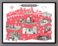 Minneapolis Wall Art-Custom City Print