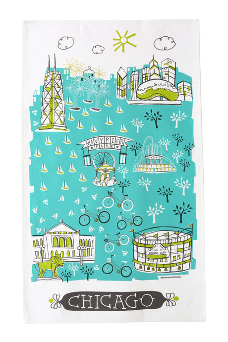 Chicago Tea Towel