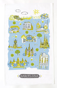 Barcelona Tea Towel