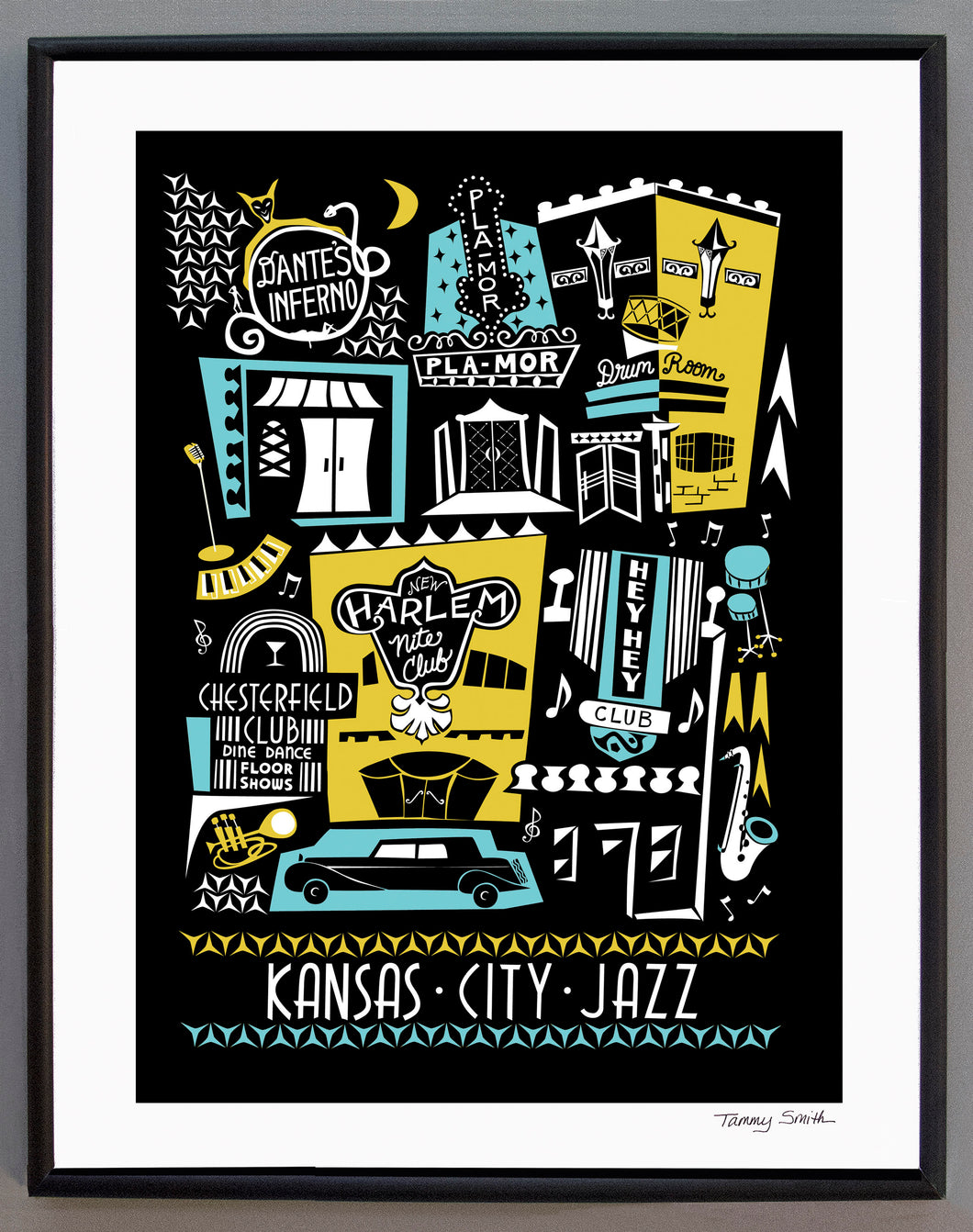 Kansas City Jazz Club 18th and Vine Art Print