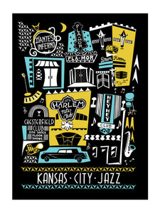 Kansas City Jazz Club 18th and Vine Art Print