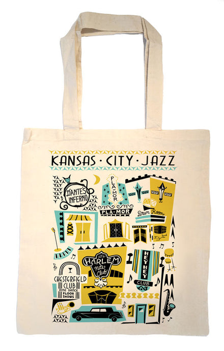 Kansas City-Jazz Era-18th and Vine Tote Bag