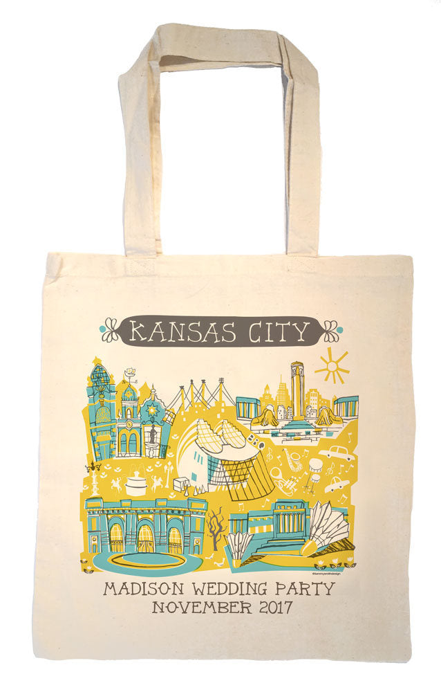 City Wedding Welcome Tote Bags