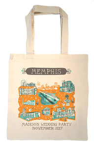Memphis Tote Bag-Wedding Welcome Tote