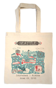 Seattle Tote Bag-Wedding Welcome Tote