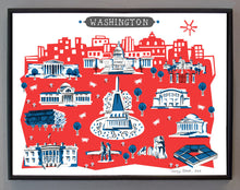 Washington DC Wall Art-Custom City Print