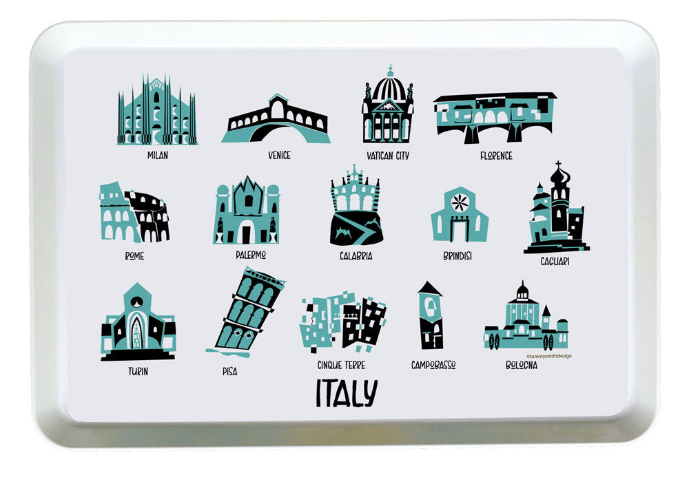 Italy Tray-Custom Melamine Country Tray