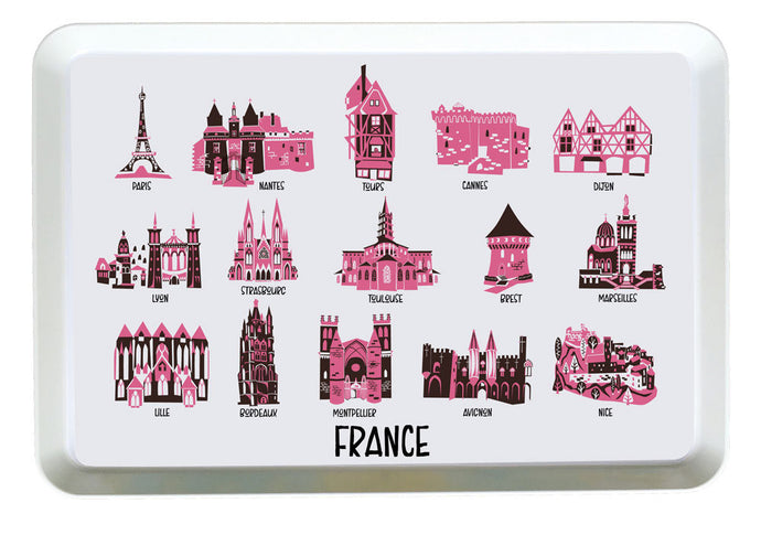 France Tray-Custom City Tray