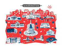 Washington DC Wall Art-Custom City Print