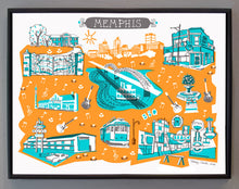 Memphis Tennessee Wall Art-Custom City Print