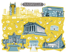 Nashville Tennessee Wall Art-Custom City Print