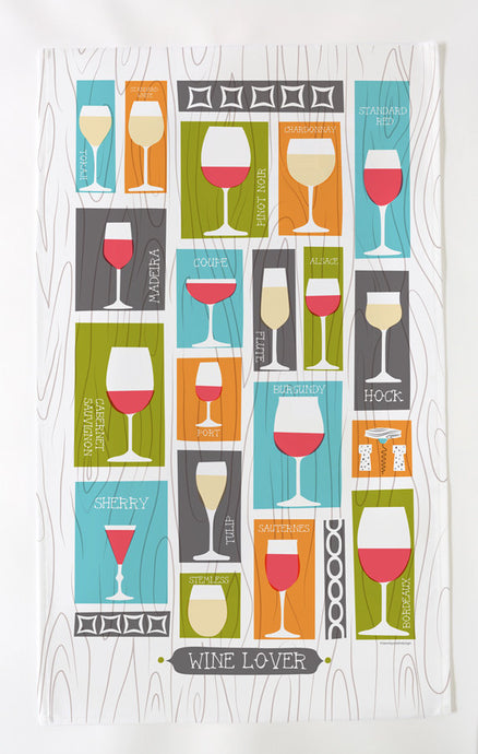 Wine Lover Tea Towel