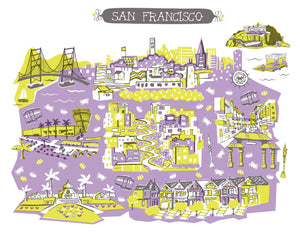 San Francisco Wall Art-Custom City Print
