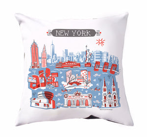 New York Pillow Cover-16x16