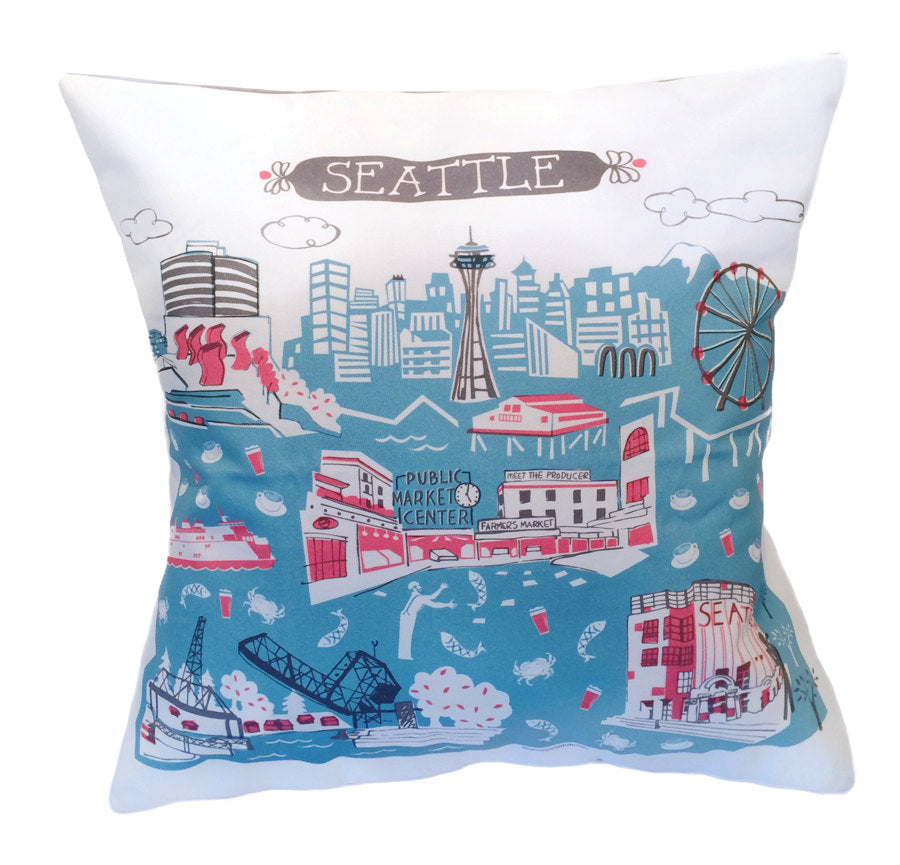 Seattle Pillow Cover-16x16