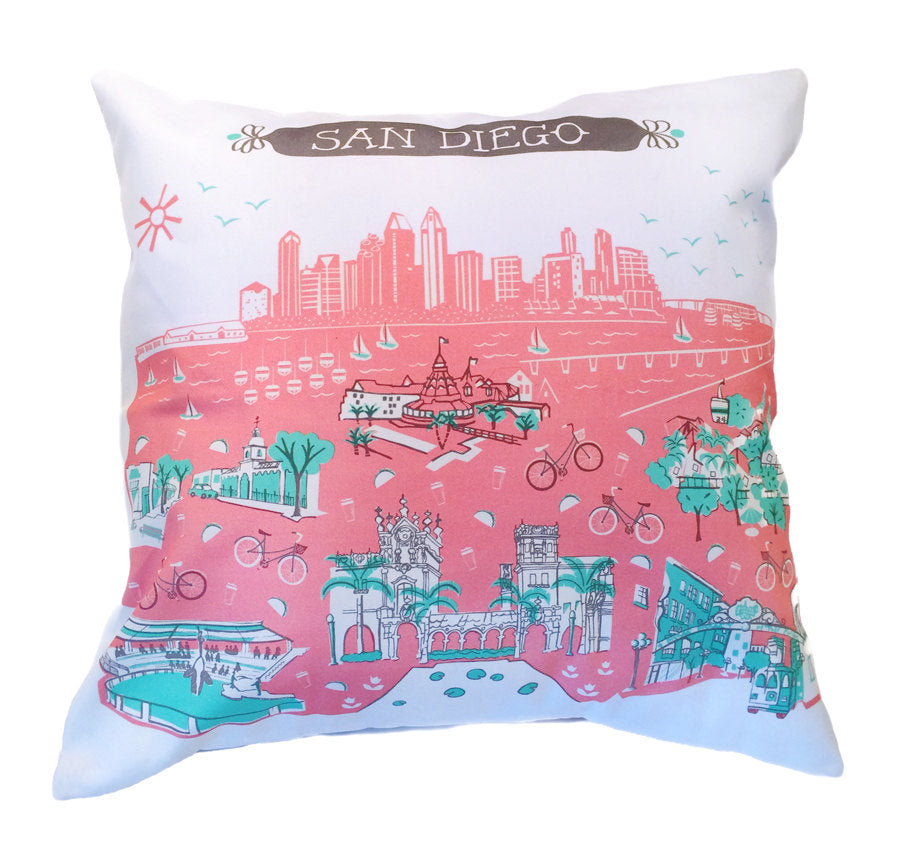San Diego Pillow Cover-16x16