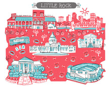 Little Rock Wall Art-Custom City Print