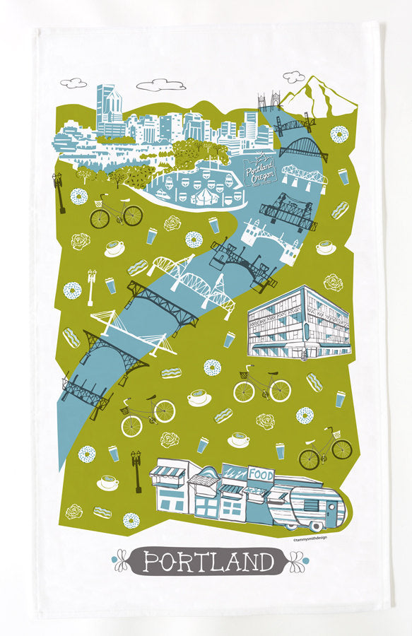 Portland Tea Towel