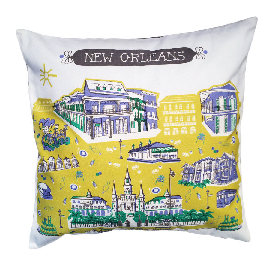 New Orleans Pillow Cover-16x16